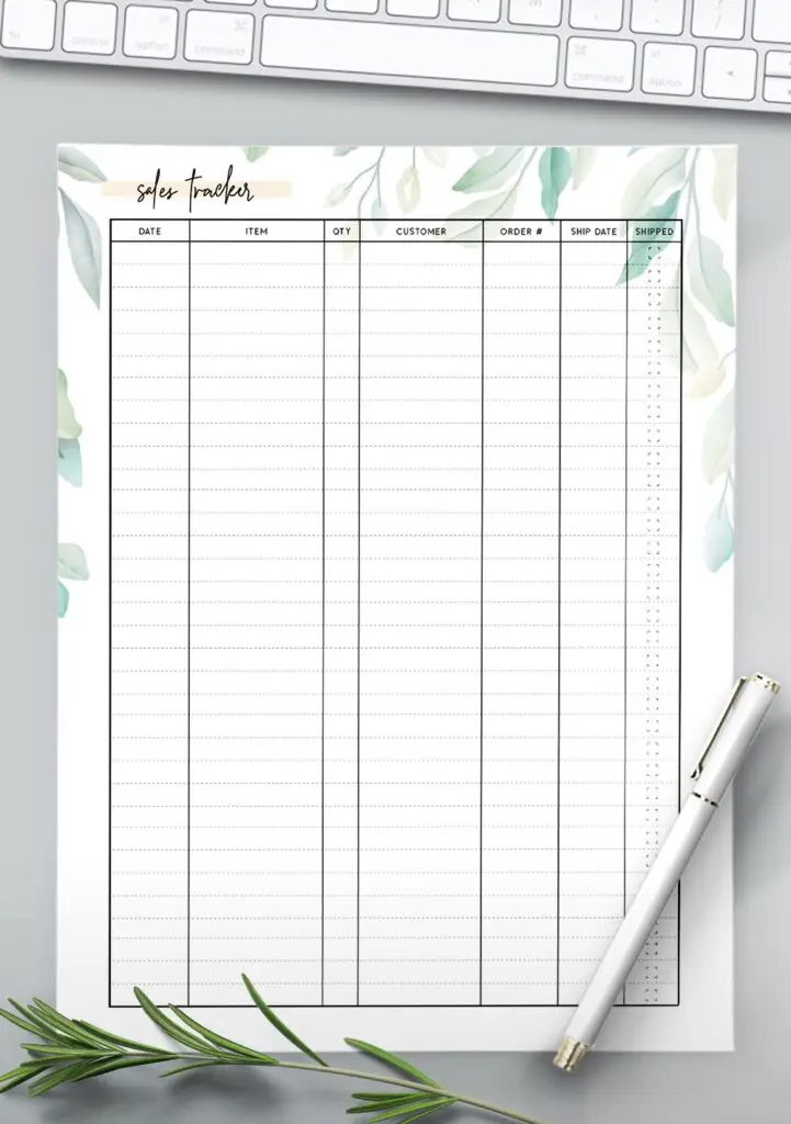 FREE Sales Tracker Template PDF World of Printables