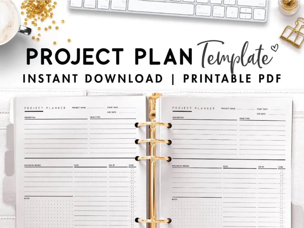 simple project plan template