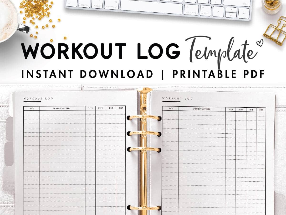 Printable Simple Workout Log Template World Of Printables