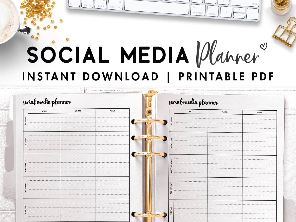 printable social media campaign planner world of printables