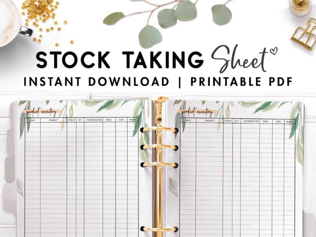 FREE Printable Stock Taking Sheet World Of Printables FREE Printable Stock Taking Sheet World Of Printables