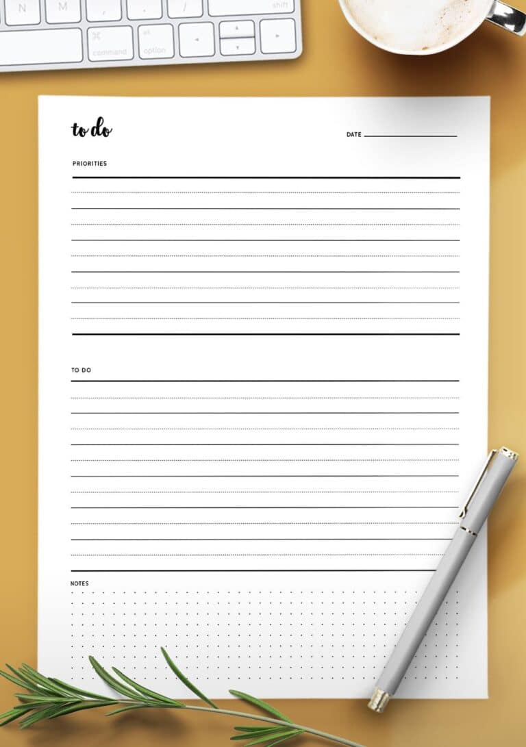 Free Printable To Do Template - World of Printables