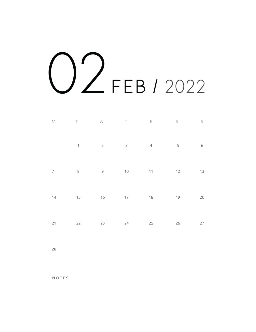 Wall Calendar 2022 Printable World of Printables