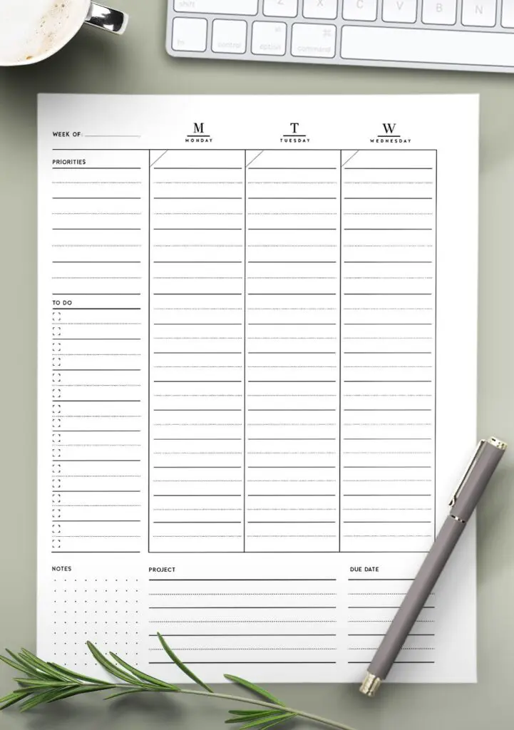 FREE Weekly Hourly Schedule Template PDF - World of Printables