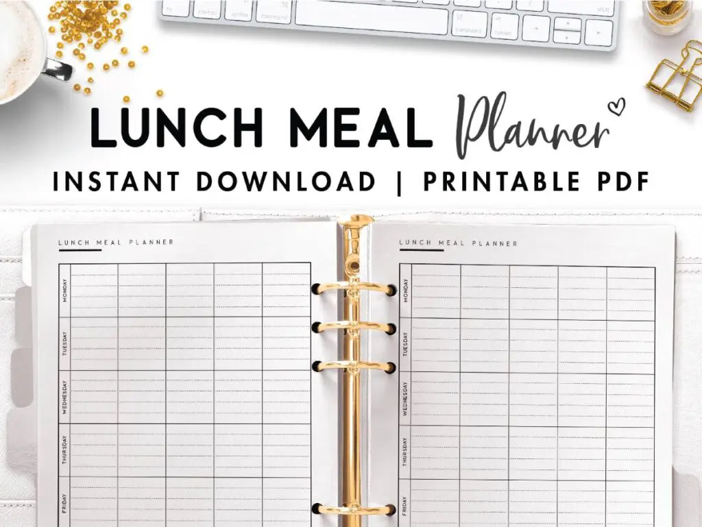 lunch meal planner