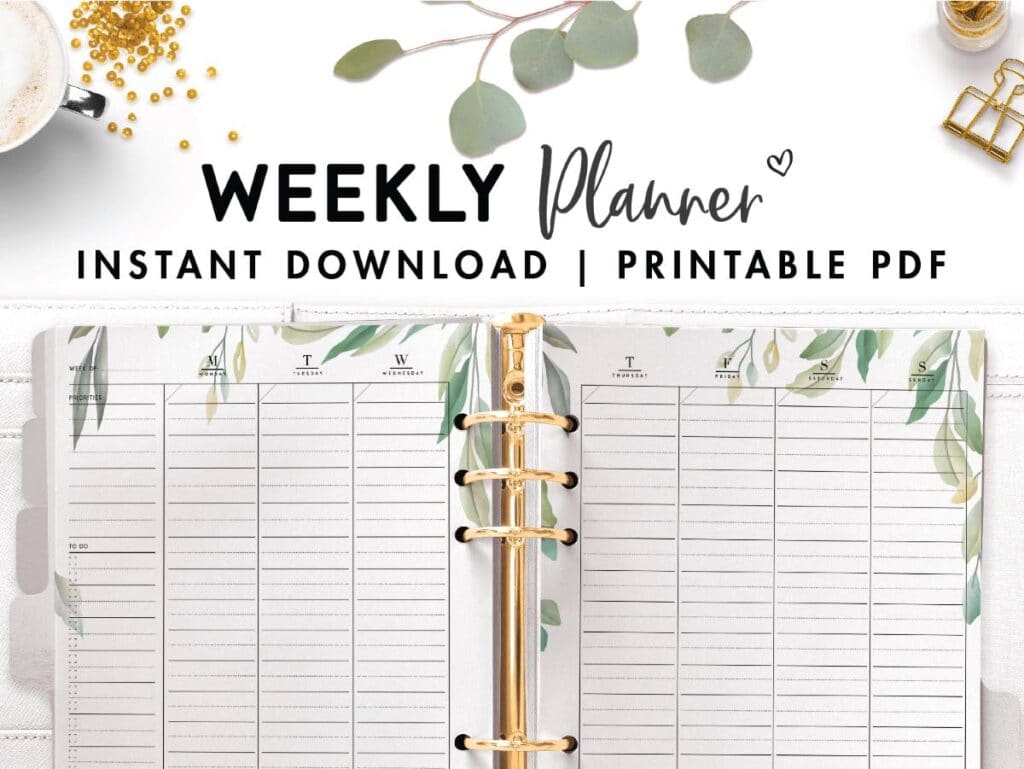 Free Pdf Printable Weekly Planner Free Weekly Planners In Pdf Format 