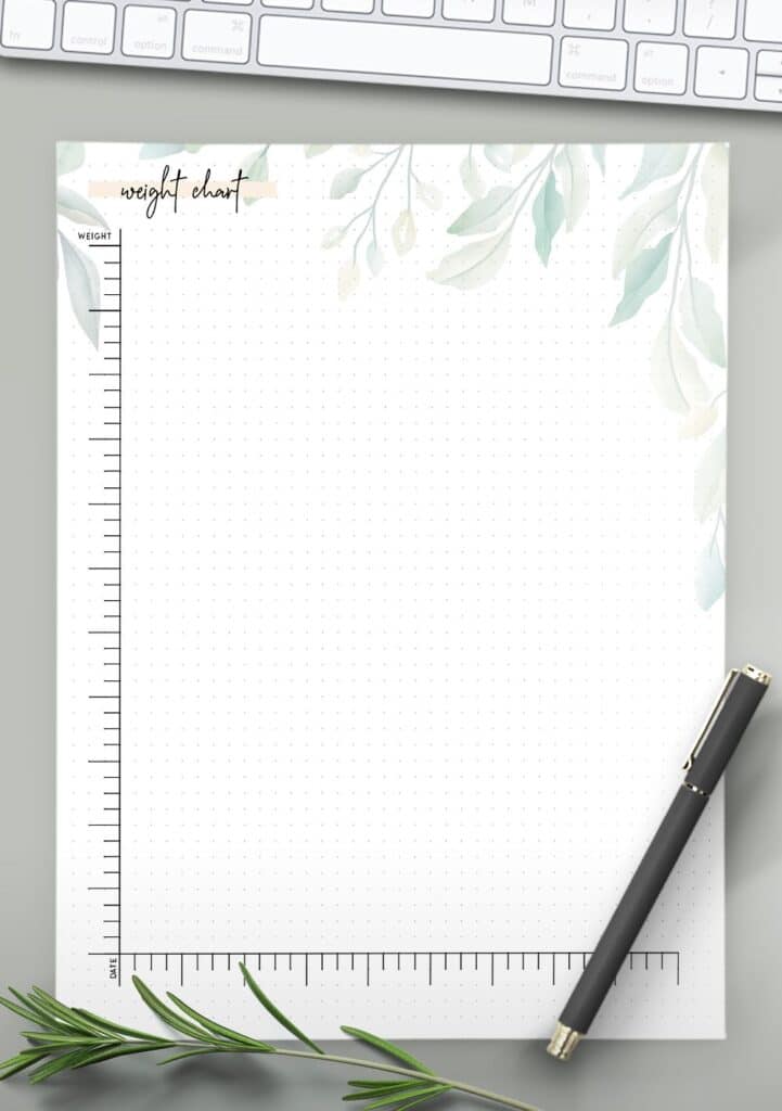 Printable Weight Chart Template World of Printables