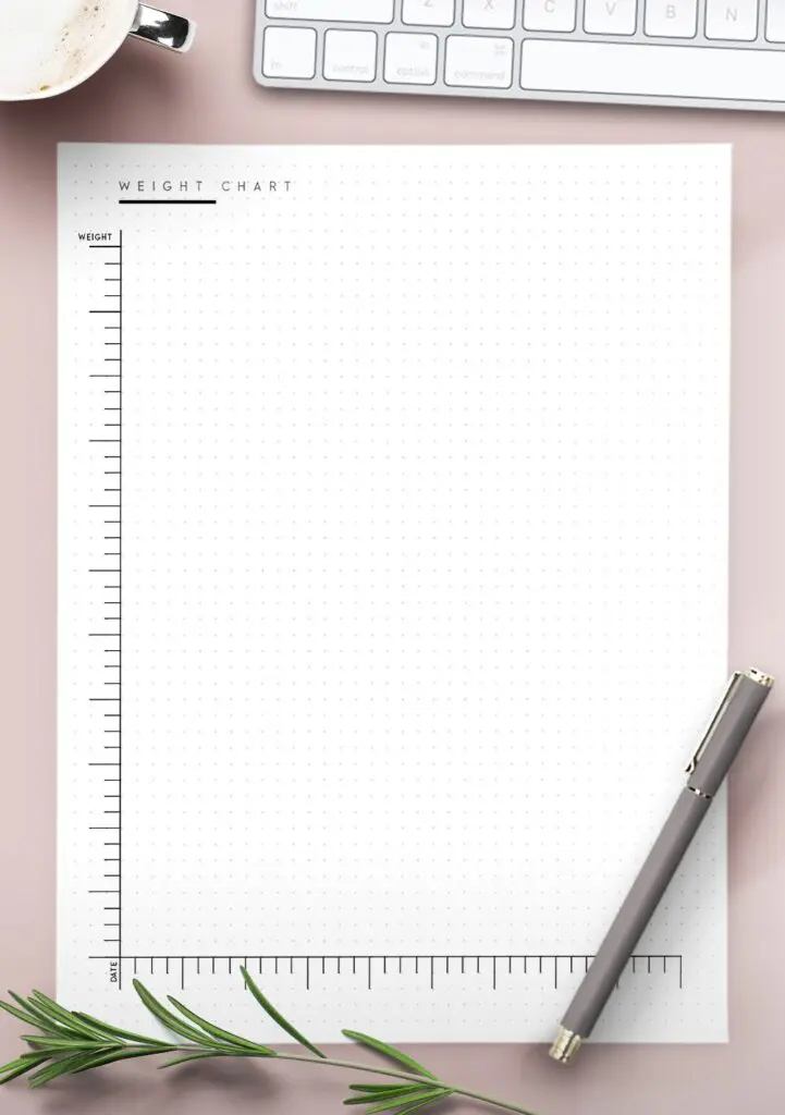 weight loss graph template