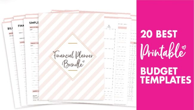 20 best budgeting template printables - free budget templates