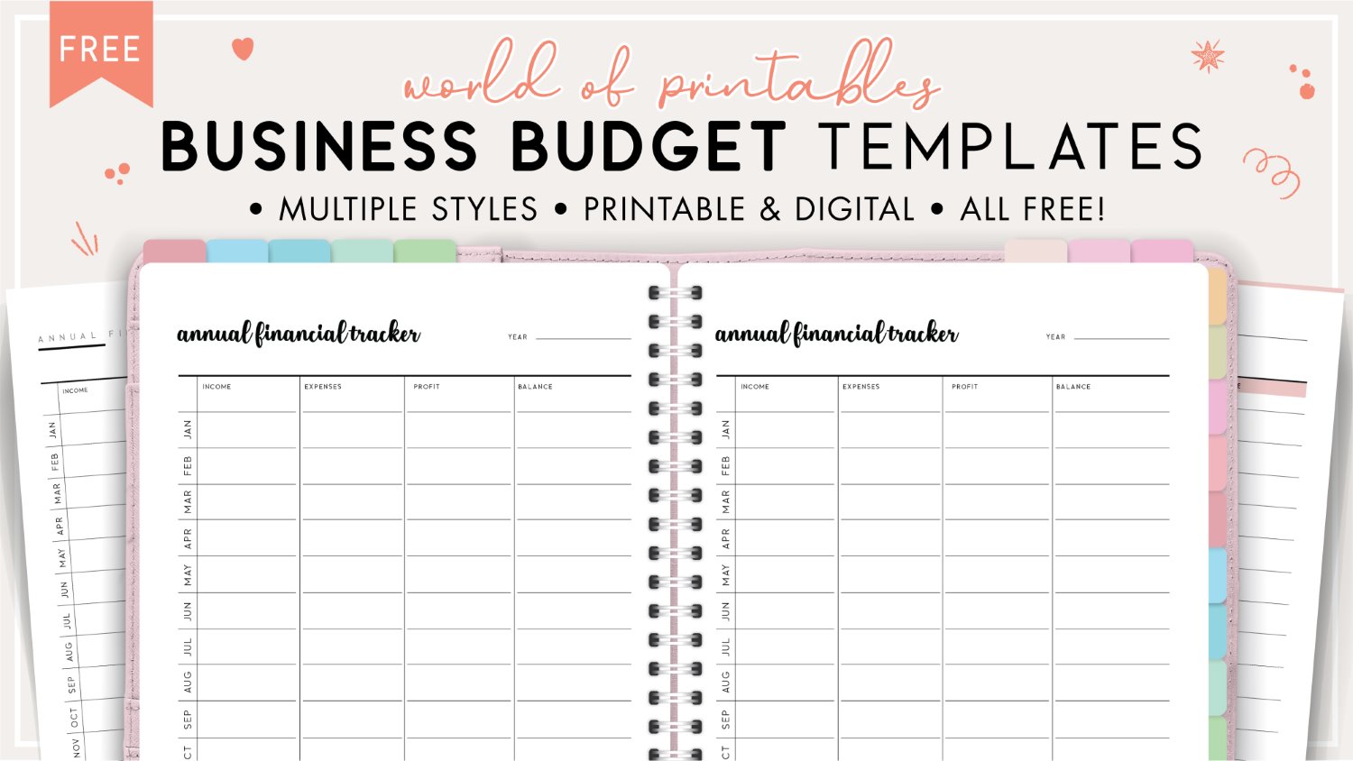 BUDGET - Template For Printing Inserts