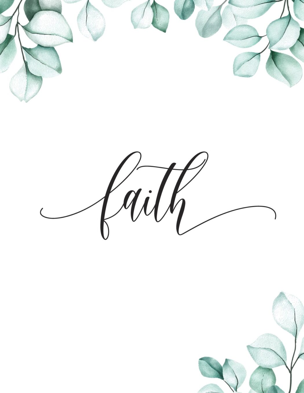 Free Printable Christian Wall Art - Faith - World of Printables