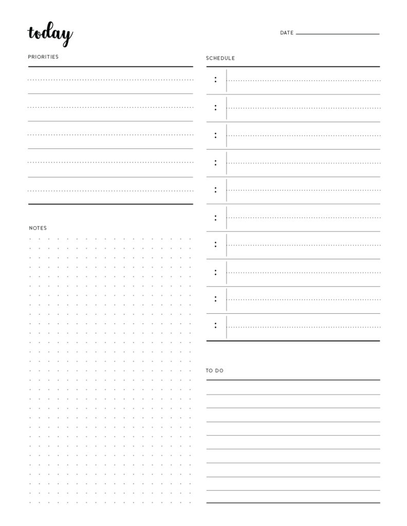 Free Printable Aesthetic To Do List Template