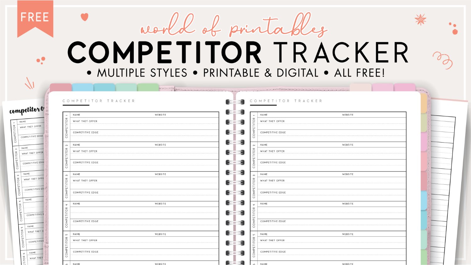 Free Printable Competitor Product Analysis Template - World of Printables