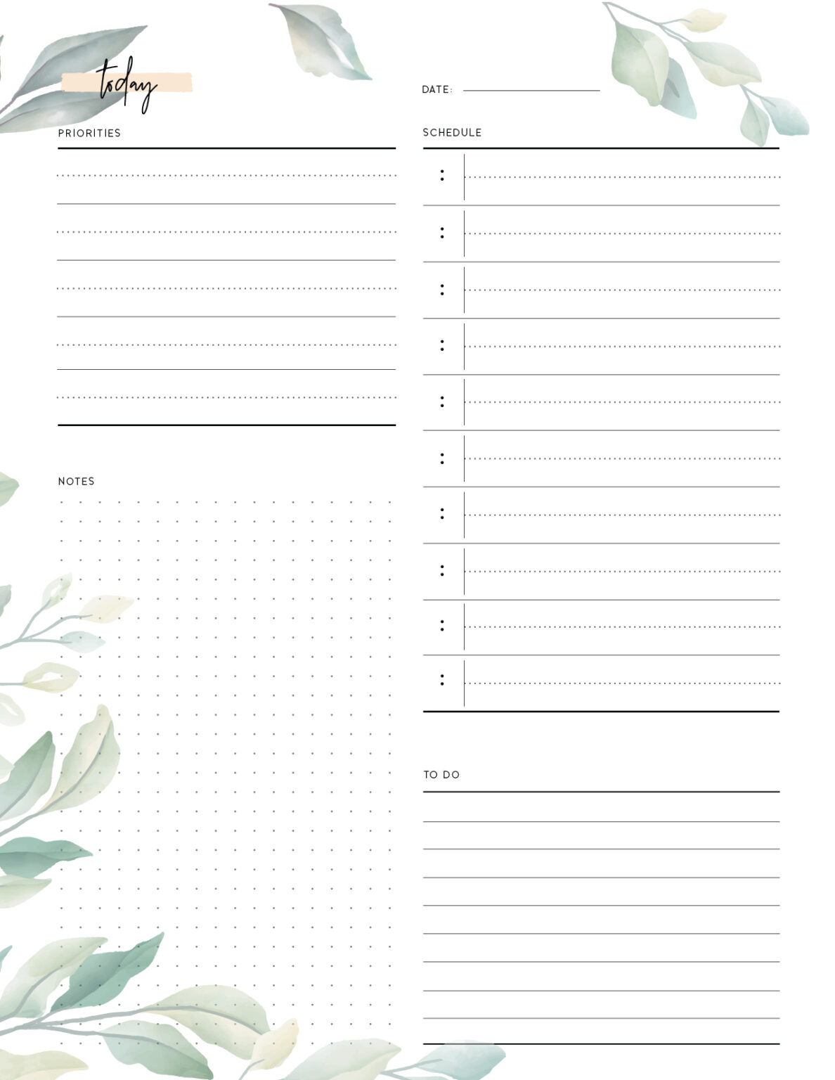 free printable daily to do list world of printables