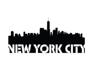 Free Printable Wall Art - New York City Skyline Stencil Art Print ...