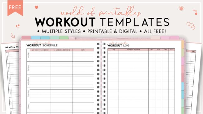 Free workout templates