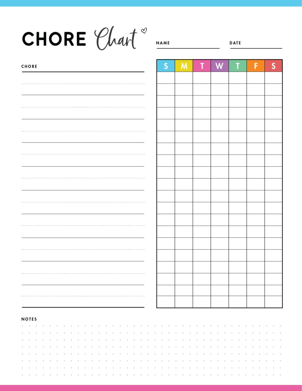 Chores For Kids + Best Free Printable Chore Charts - World Of Printables