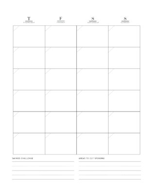 FREE Monthly Bills Organizer PDF Template - World of Printables