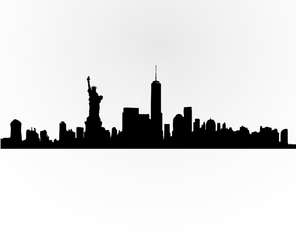 Free Printable Wall Art - New York Skyline Art Print - World of Printables