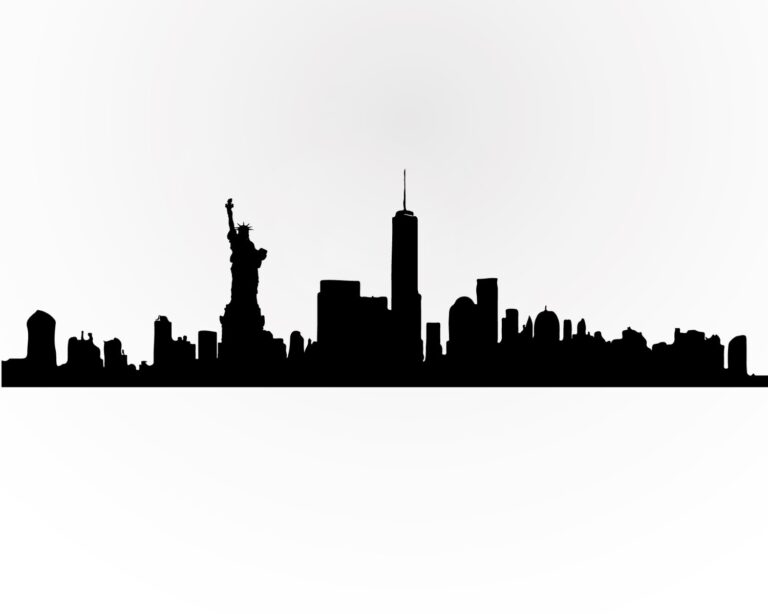 Free Printable Wall Art - New York Skyline Art Print - World of Printables