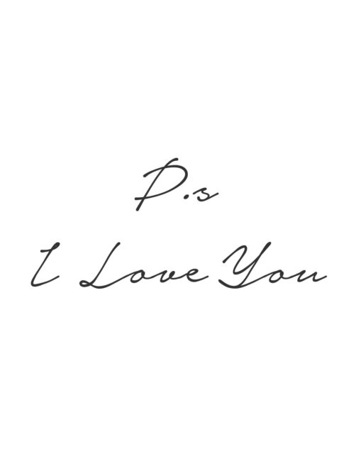 P.s I Love You - free printable Romantic Wall Art Print