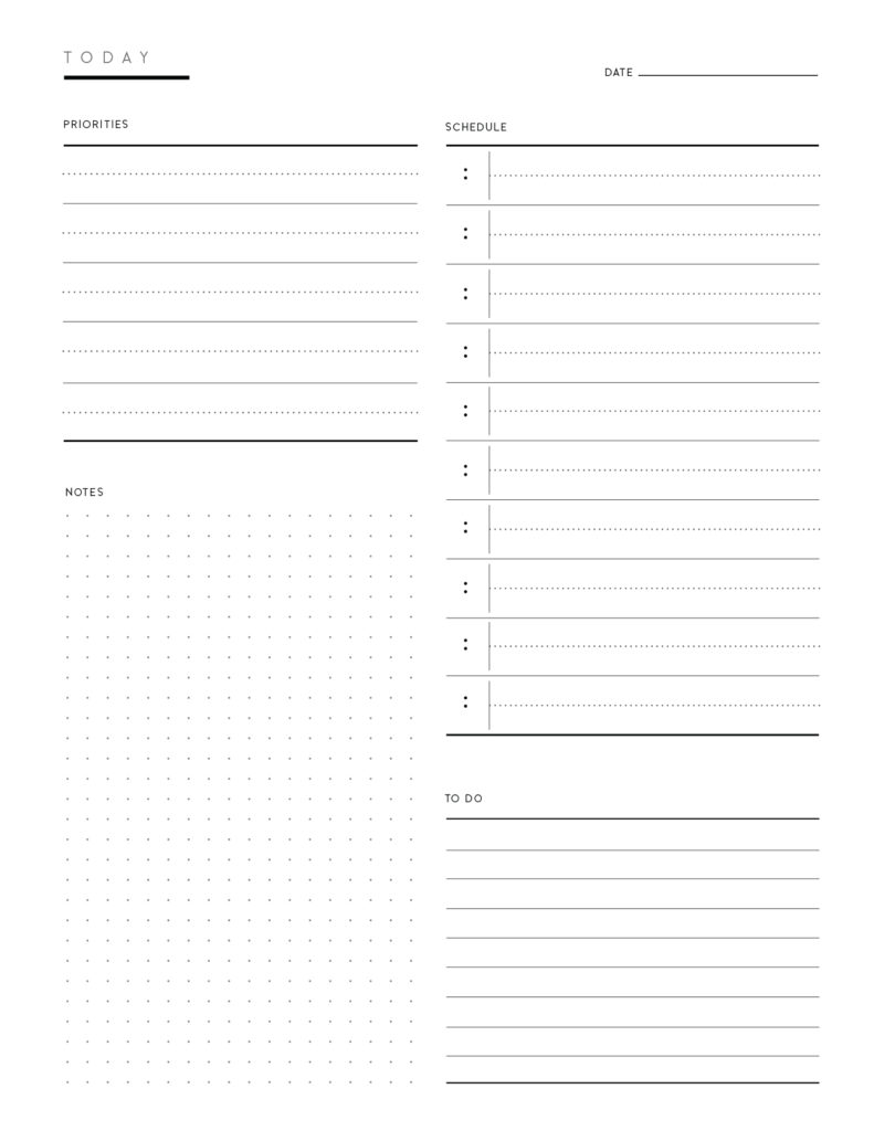 download free printable daily to do list template pdf