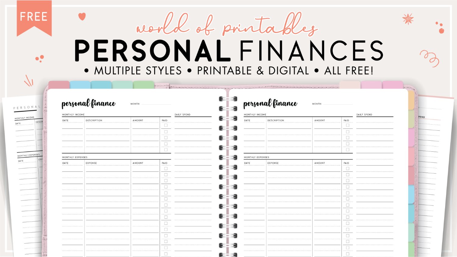 Financial Planner - Get Your Finances in Order with this Free PDF