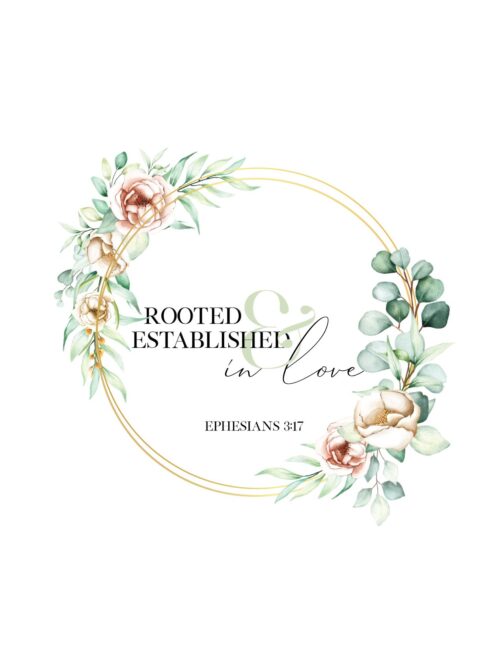 Rooted and Established in Love - Free Printable Christian Wedding Wall Art Print