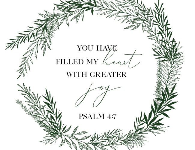 You Have Filled My Heart With Greater Joy - Free Printable Psalm Quote Wall Art