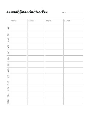 Printable Business Budget Template - Free PDF Templates