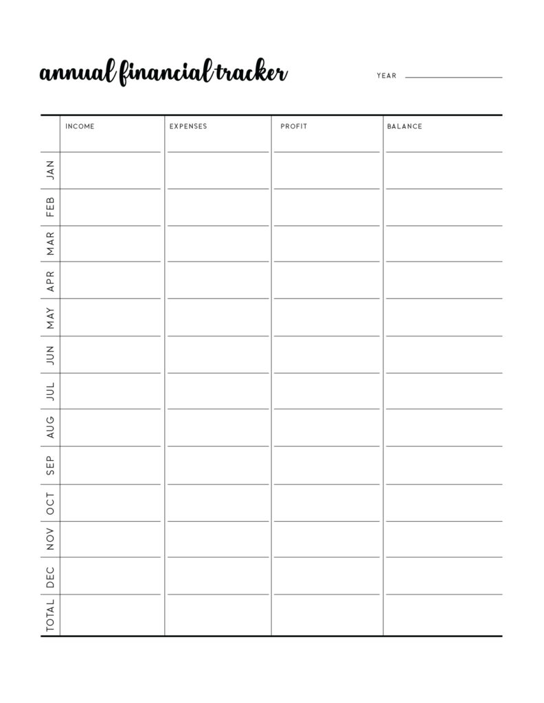 free printable business budget template