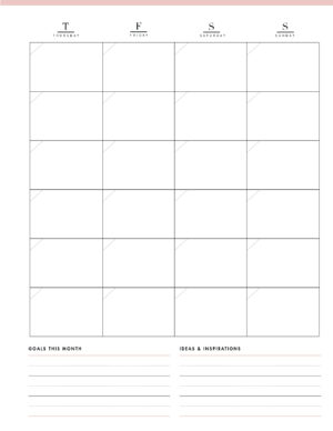 Free Printable Monthly Planner Template - World of Printables