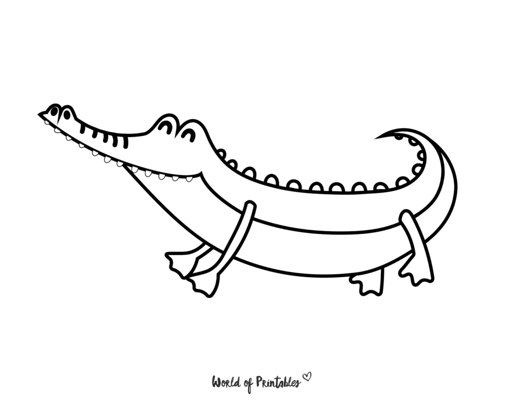 Alligator Coloring Page