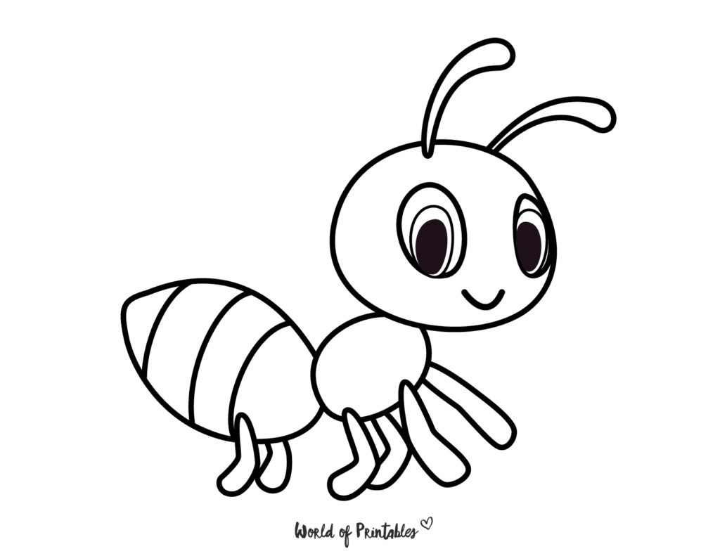 Ant Coloring Page