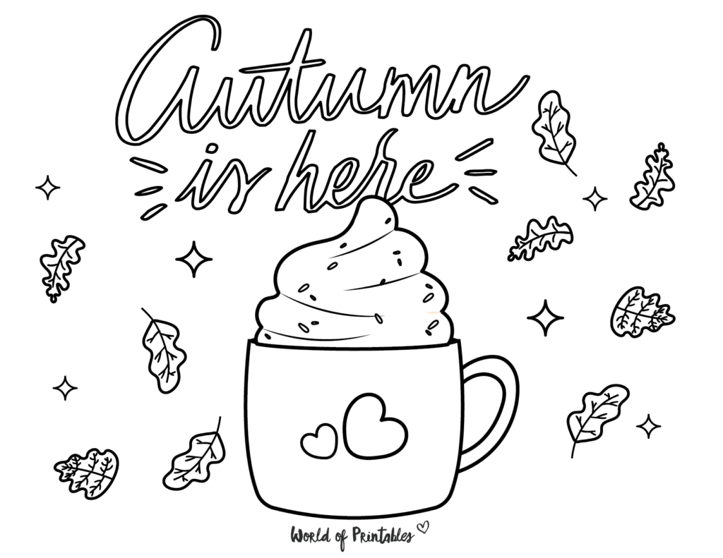 Autumn Coloring Pages 6