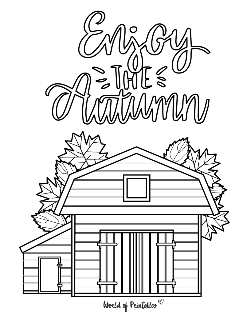 Autumn Coloring Pages 8