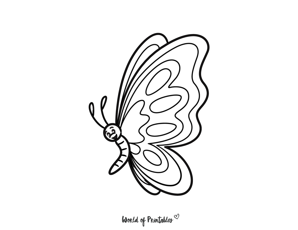 Butterfly Coloring Pages For Kids