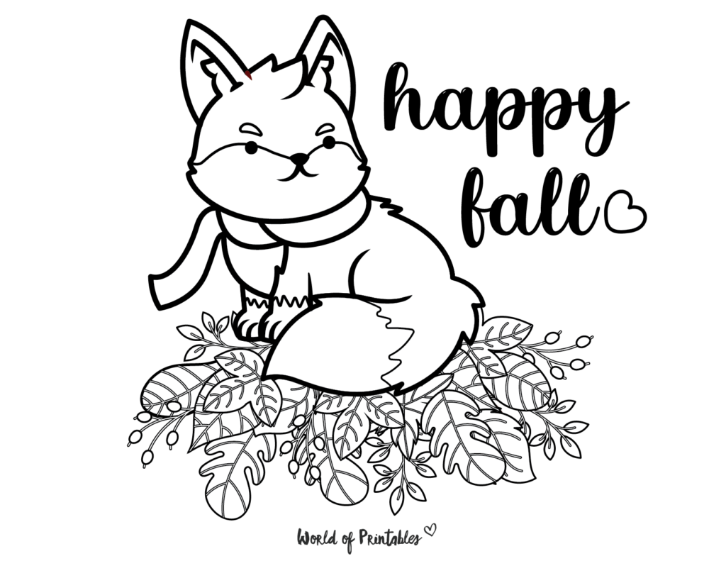 Fall Coloring Pages 1