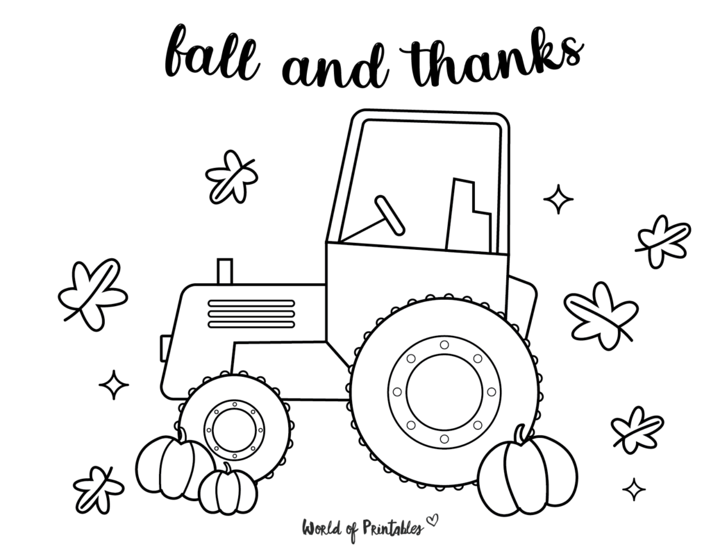 Fall Coloring Pages 10