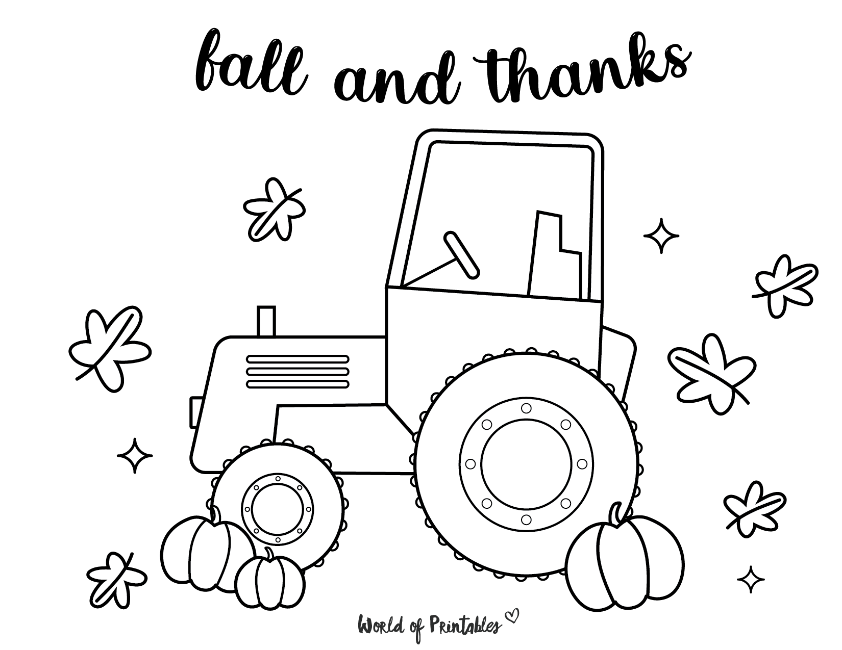 easy fall coloring pages to print