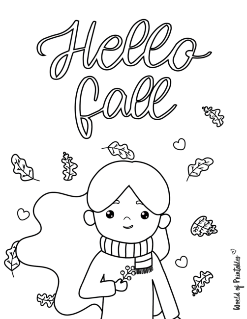 The Best Fall Coloring Pages For Kids & Adults - World of Printables
