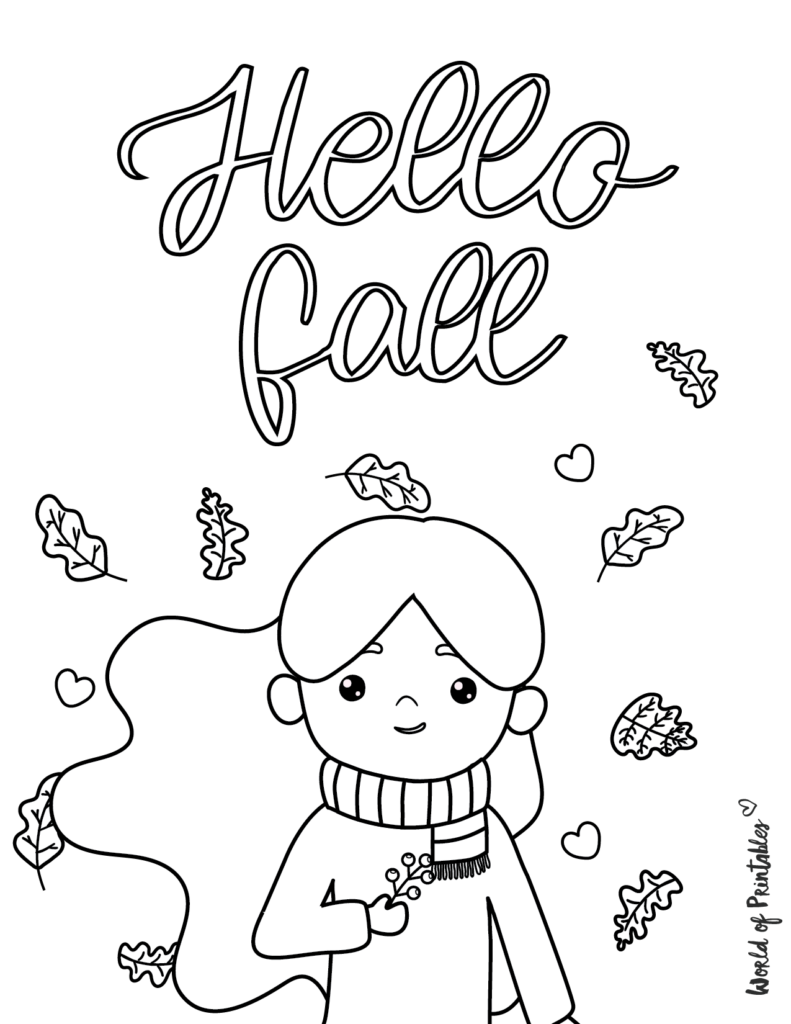 Fall Coloring Pages 11