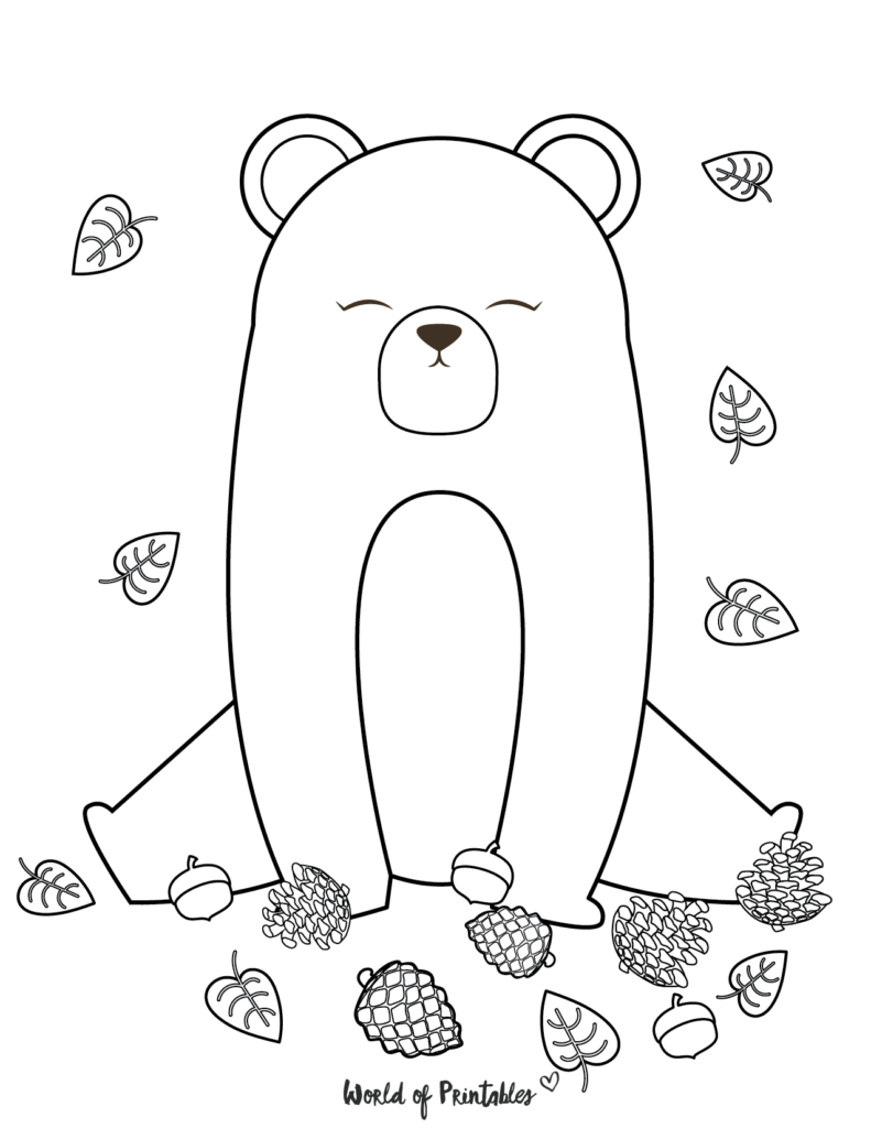 Fall Coloring Pages 4