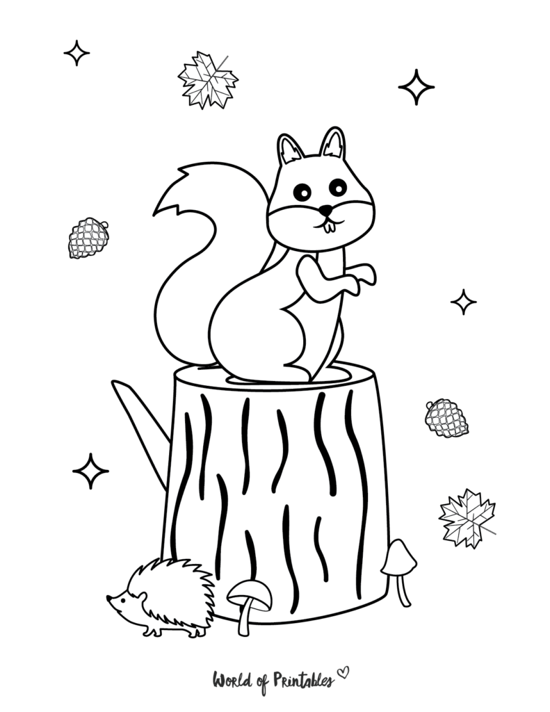 Fall Coloring Pages 9