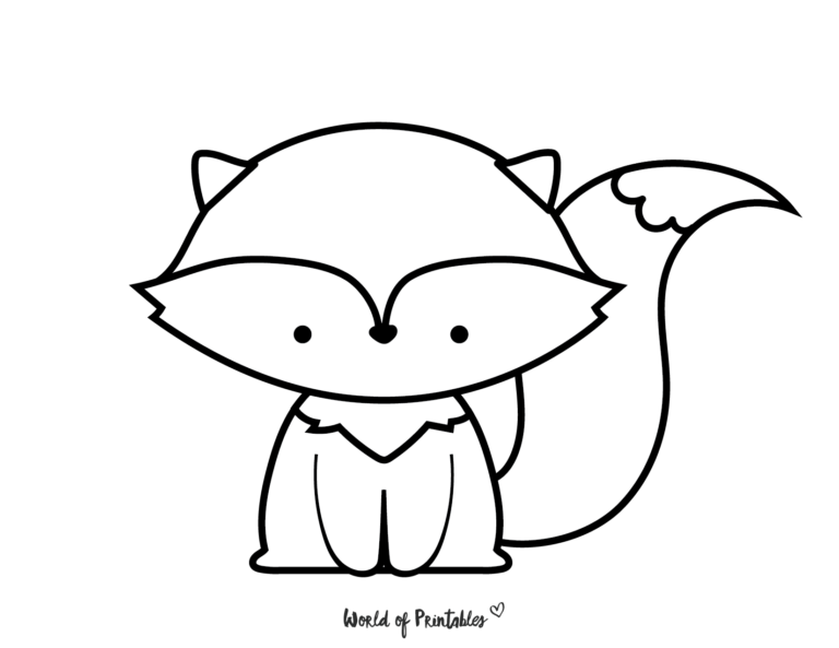 100 Easy Coloring Pages For Kids - World of Printables