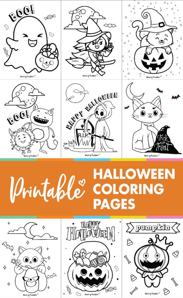 The 20 Best Halloween Coloring Pages For Kids & Adults - World of