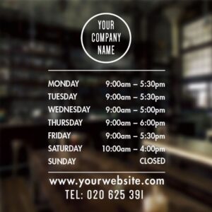 50 Free Business Hours Of Operation Sign Templates Customize Print