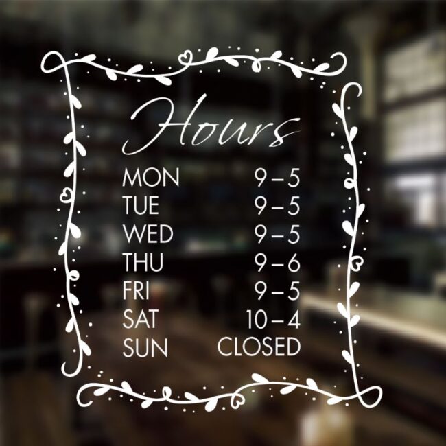50 Free Business Hours Of Operation Sign Templates Customize Print