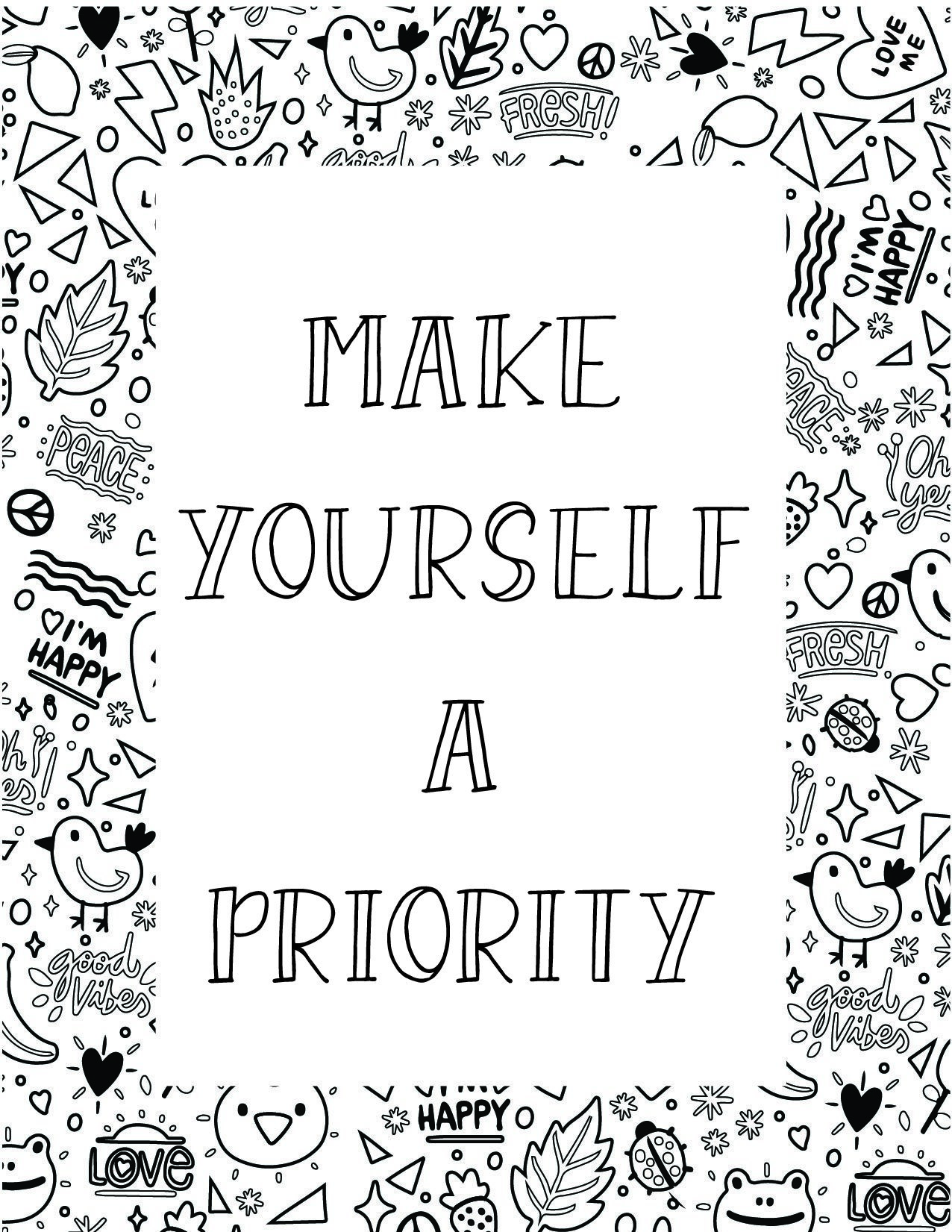 20 Best Printable Inspirational Quote Coloring Pages   World of ...