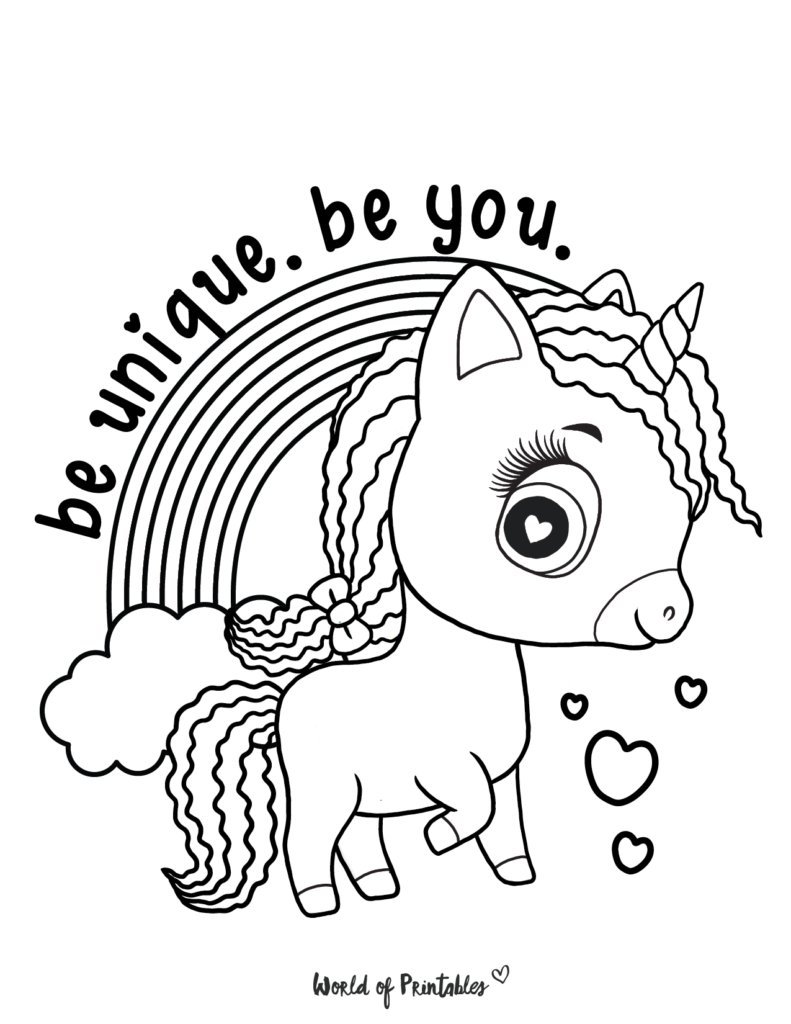 Unicorn Coloring Page 10